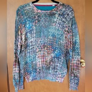 Robert Graham abstract mens sweater size XL